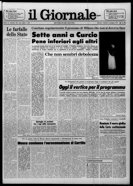 Il giornale nuovo : quotidiano del mattino